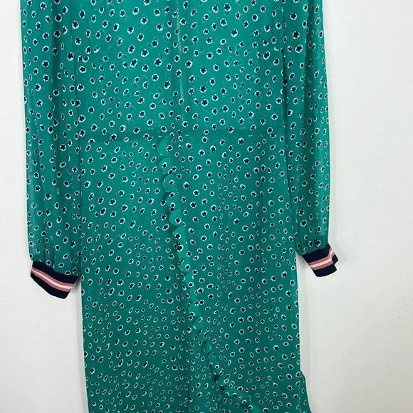 Ted Baker Sibella Green Floral Sheer Dress Sz 0 - Picture 5 of 14